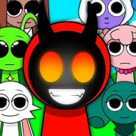Colorful Sprunki Phase 10 characters making music in this kids game