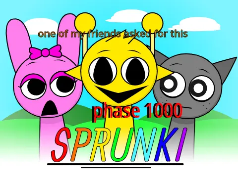 Official logo for Sprunki Phase 1000 Fanmade Update game