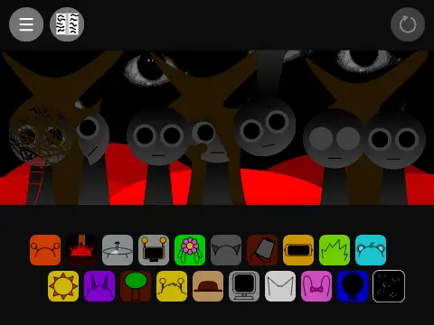 Sprunki Phase 100000000000 Scary game cover featuring terrifying characters
