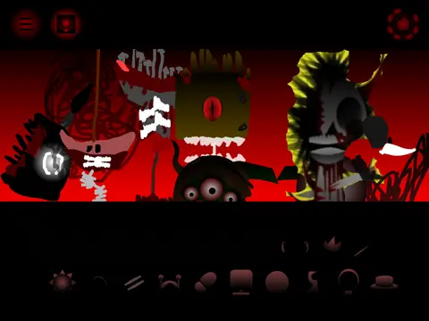 Sprunki Phase music creation game logo and character design