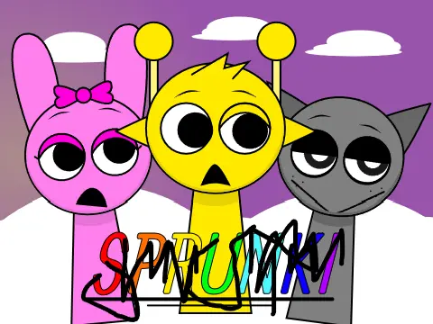 Sprunki Phase 180 Official Logo - Horror Mod Edition with Baby Characters