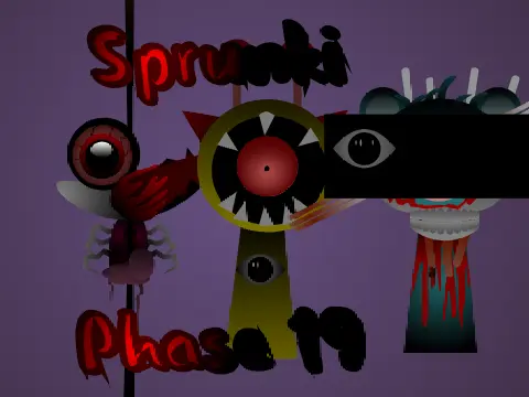 Sprunki Phase 19 Official Game Cover Art - Definitive Remastered Edition