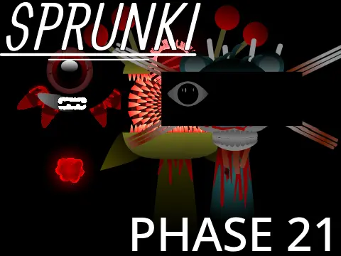 Sprunki Phase 21 Official Game Cover - Remastered Horror Edition