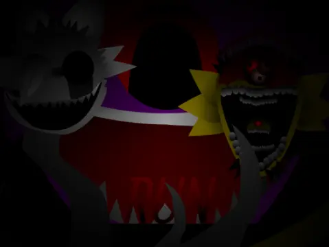Sprunki Phase 24 Original Game Logo featuring durple characters
