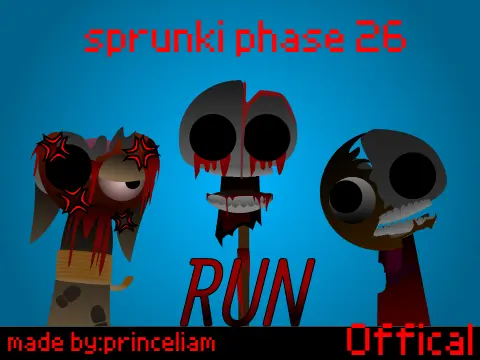 Official Sprunki Phase 26 Definitive Edition Cover Art - Horror Mod Characters