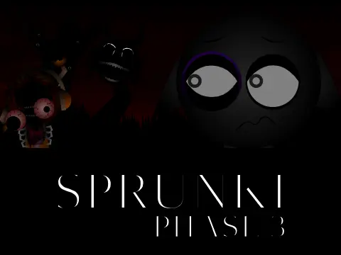 Sprunki Phase 3 Remastered Official Cover Art - Horror Edition