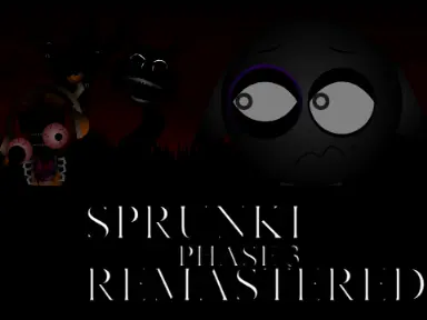 Sprunki Phase 3 Remastered Remix-2 Game Cover - Horror Mod Edition with Babies Characters