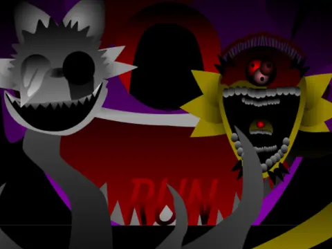 Sprunki Phase 3000 Definitive Edition Cover Art - Horror Mod Characters