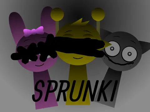 Logo for the scary and silly fan-made remix of Sprunki Phase 4
