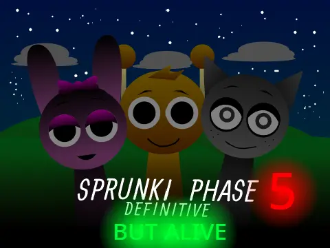 Sprunki Phase 5 Definitive Remix 2 Game Logo - Double Track Edition