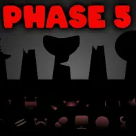 Five awesome Sprunki characters making music in this kids game