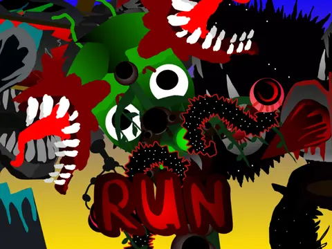 Official logo for Sprunki Phase 57 Remix game featuring iconic Sprunki characters