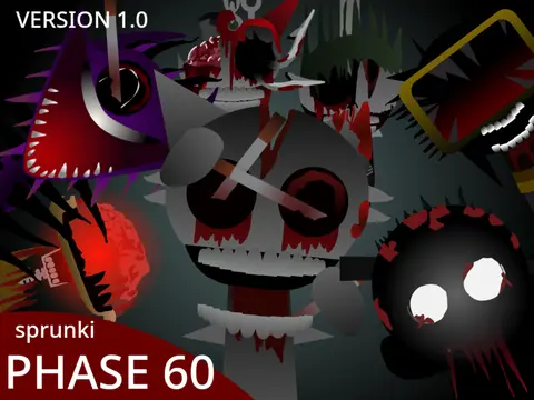 Official Sprunki Phase 60 Joke game logo and cover art