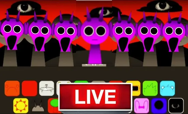 sprunki phase 666 gameplay showing monster characters