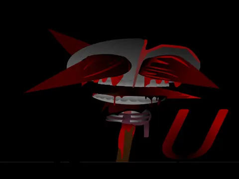 Sprunki Phase But I Ruined It showing corrupted Sprunki environment