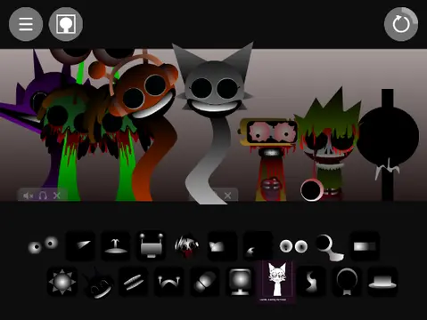 Surreal and glitchy visuals from Sprunki Phase But Its a Fever Dream mod