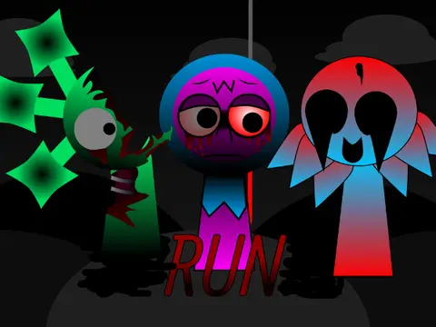 Sprunki Phase But My OCs character creation interface showing custom sprunki designs