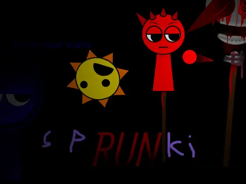 Sprunki plush toys in Phase game setting with hybrid features