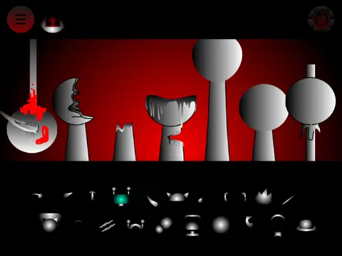 Sprunki Phase But Weird game logo showing bizarre character design