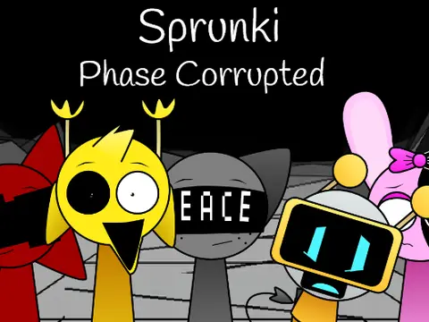 Official Sprunki Phase Corrupted Sprunkilarity Game Logo
