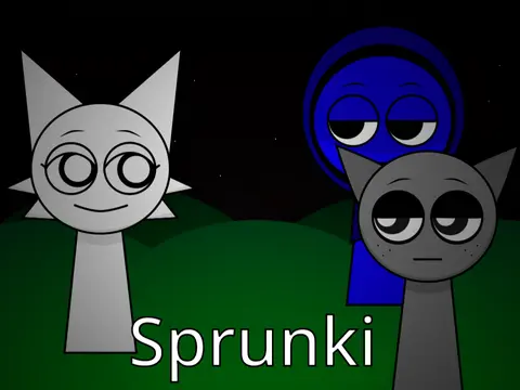 Colorful and friendly logo for Sprunki Phase Definitive Kid Friendly children's music game