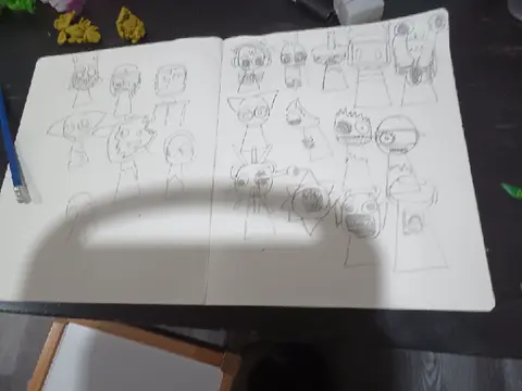 Hand-drawn Sprunki Phase remix edition artistic game