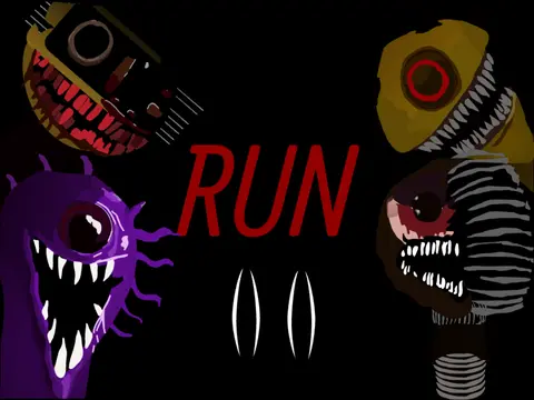 Corrupted and glitchy logo for Sprunki Phase Original Corrupt horror game mod