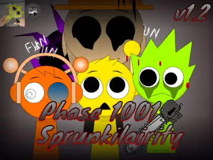 Sprunki Phase Real V game cover showing professional music interface