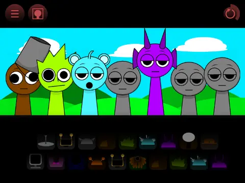 Sprunki Phase Remastered Incredibox Healed game cover showing healed Sprunki characters