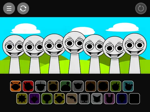 Sprunki Phase Remix Remix Copy Remix Remix interface showing multiple remix layers