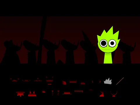 Sprunki Phase Scratch Port Remix gameplay screenshot showing music creation interface