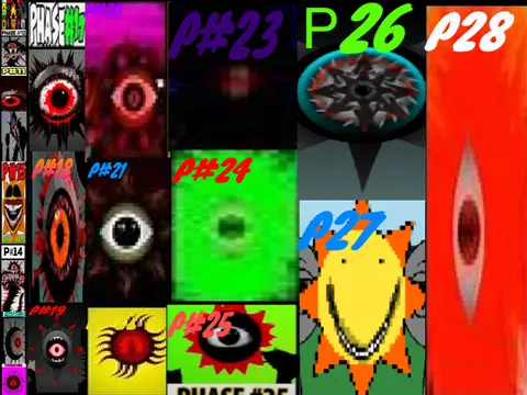 Sprunki Phase To V7 rhythm game version 7 characters