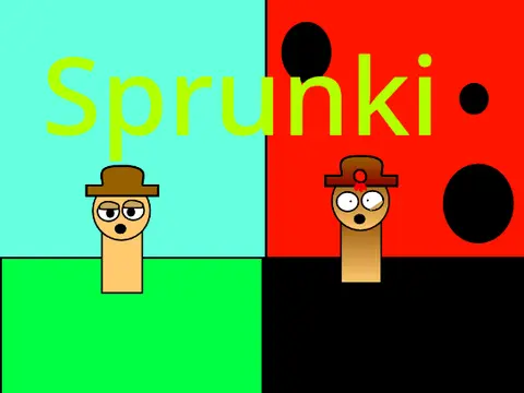 Sprunki Phase When They Were Kids Remix game logo cover