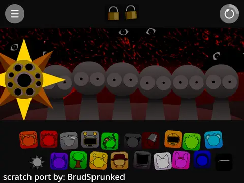 Official logo for Sprunki Piramixed 4.8 game featuring colorful characters