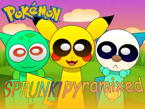 Pokemon Sprunki Pyramixed Game Cover Art