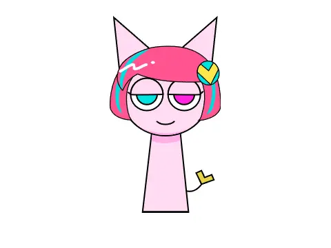 Sprunki Poyoroid character with musical interface showing beat creation game