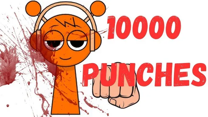 Sprunki Puncher Game Logo - Action-packed Sprunki characters in combat poses