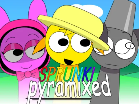 Logo for the different Work-in-Progress Sprunki Pyramix mod