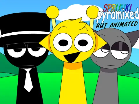 Sprunki Pyramixed 0.9 But TPSG Animated It Game Cover