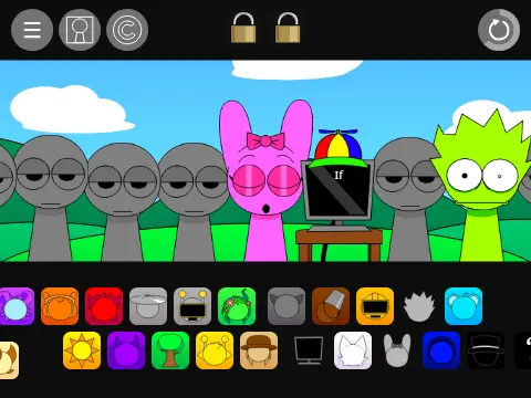 Sprunki Pyramixed 0.9 Reanimated XD Game Cover