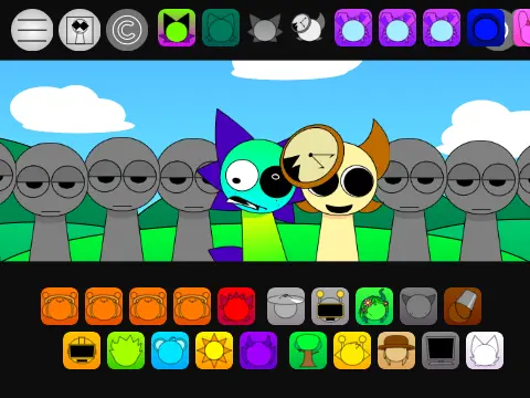 Sprunki Pyramixed Night Mode Game Cover