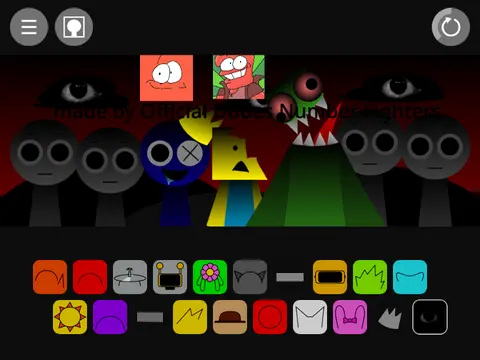 Sprunki Rainbow Friends V2 Game Cover - Colorful Sprunki Characters