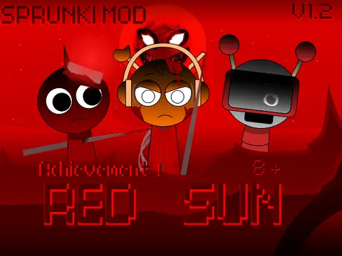 Sprunki Redsun Version 1.12 Alive - Official Game Logo