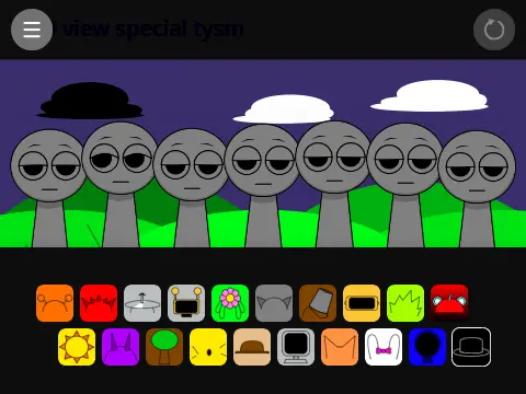 Sprunki Reimagined Crafti Incredibox characters - Foxer, Malice, Perry, Brulight, Polan