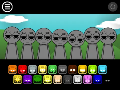 Sprunki Rejoyed Horror Remix spooky music game with horror-themed characters