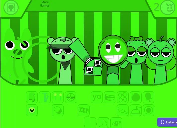 Sprunki Relish in Action Sprunki Relish Gameplay Screenshot - Showing interactive elements