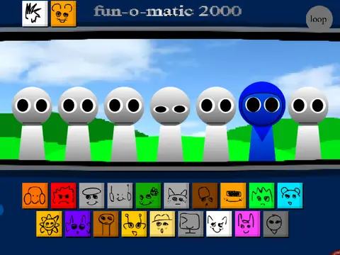 Sprunki Remake v6 game logo showing horror-themed rhythm game characters