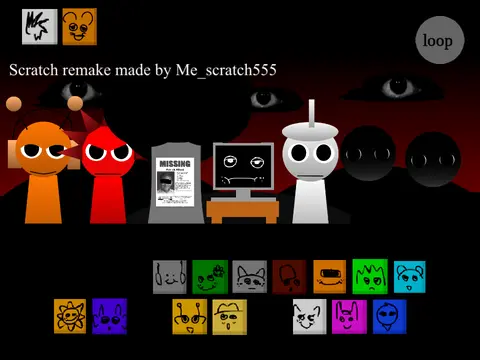 Logo for Sprunki Remake V7, an Incredibox-style music creation game