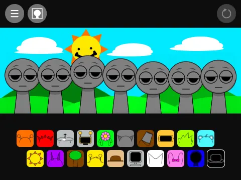 Official logo for Sprunki Remake VGold edition featuring classic Sprunki characters