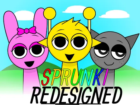 Official cover art for Sprunki Remastered But Remastered game featuring enhanced character designs